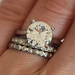 💍 Large Solitaire Gemstone Ring set